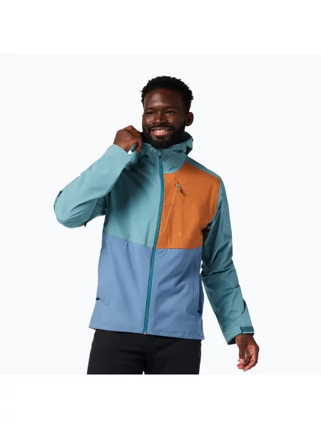 Geacă softshell pentru bărbați Cotopaxi Impermeo 3L Hooded Shell everglade and steel blue albastru