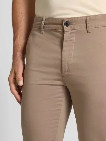 Chinosy o kroju slim fit z mieszanki bawełny Boss Orange