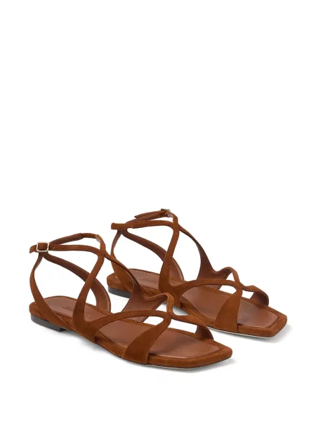 Sandale Jimmy Choo fără toc maro