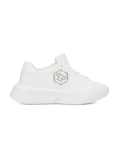 Sneakersy Philipp Plein skórzane chunky białe