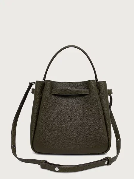 Bőr kézitáska Tory Burch zöld