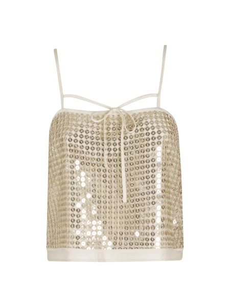 Top Isabelle Blanche z cekinami szary