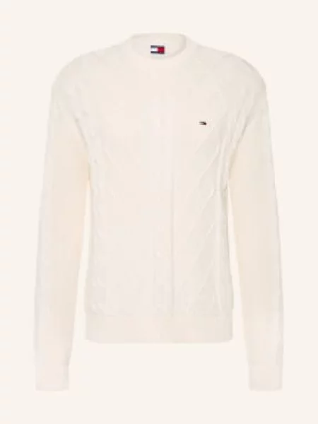 Tommy Jeans Sweter weiss biały