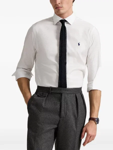 Scurt șapcă Polo Ralph Lauren cu broderie din jerseu maro