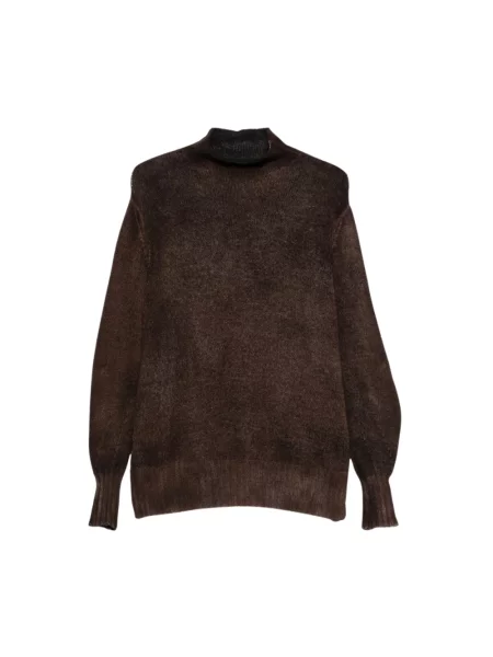 Dzianinowy sweter Avant Toi brązowy