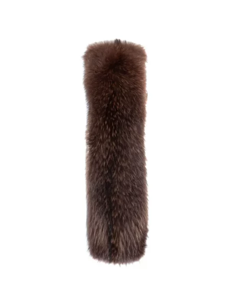 Gulerat lung fular Sword cu blană maro