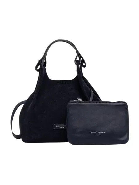 Torebka crossbody Gianni Chiarini skórzana niebieska