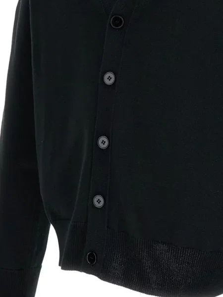 Kötött v-nyakú kardigán Givenchy fekete