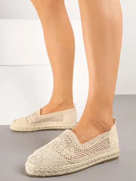 Espadrile Finselina bej