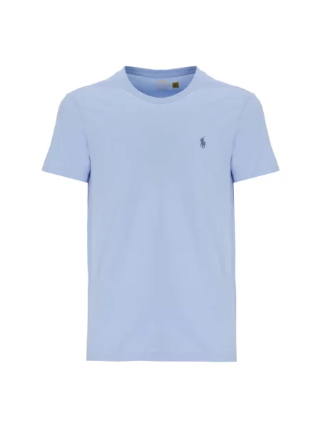 T-shirt o kroju regular fit z czystej bawełny Polo Ralph Lauren niebieska