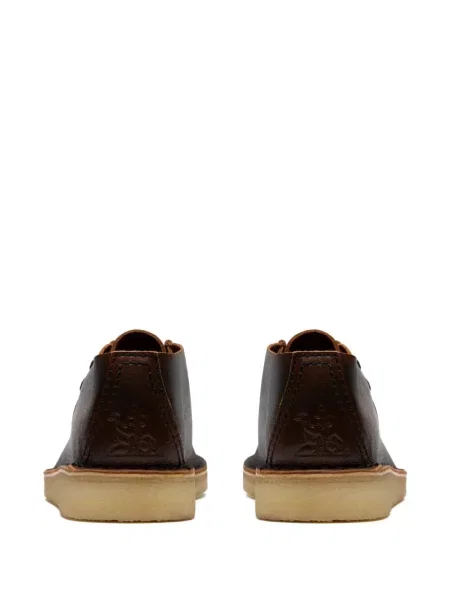 Botki Clarks Originals sznurowane skórzane brązowe