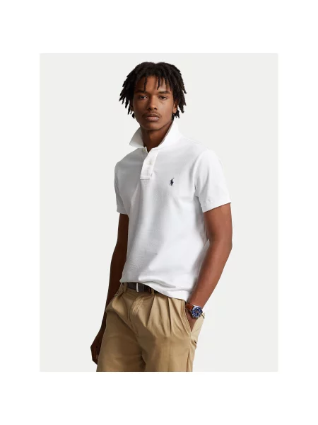 Siuvinėta polo marškinėliai Polo Ralph Lauren balta