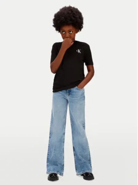 Dětské tričko Calvin Klein Jeans černé