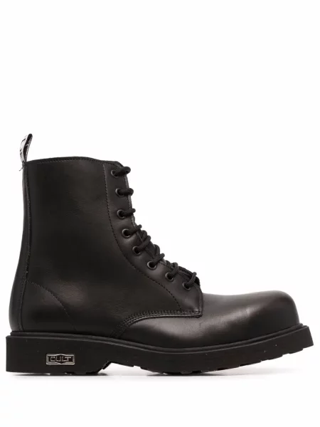 Botine Cult cu șireturi din dantelă negru