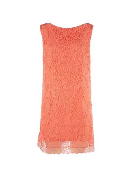 Rochie mini Chiara Boni La Petite Robe din dantelă portocaliu