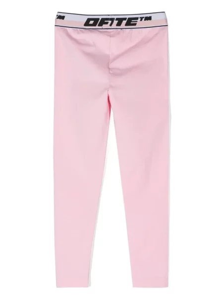 Legginsy dziecięce Off-white białe