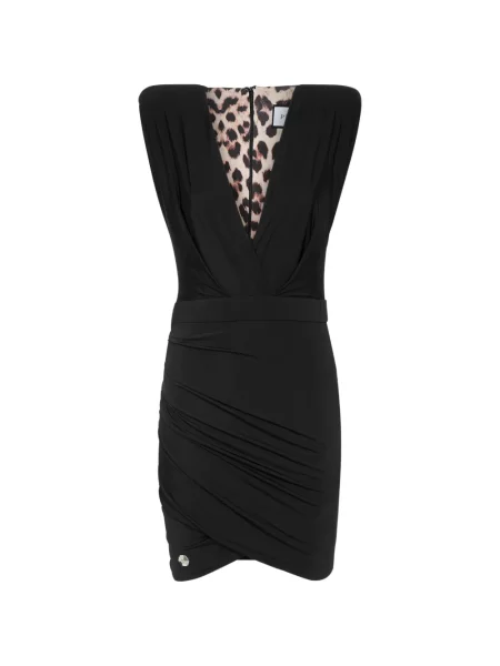 Rochie mini Philipp Plein cu decolteu în V negru