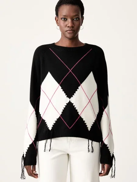 Pinko pulover pentru femei din lână negru