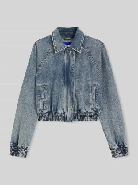 Bomberka o kroju relaxed fit Hugo Blue niebieski