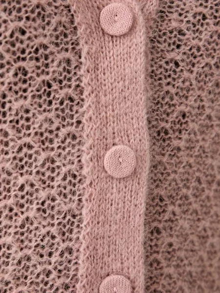 Cardigan Twinset tricotate roz