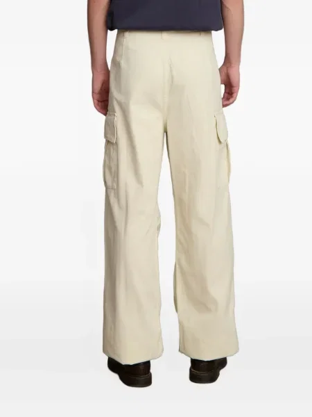 Pantaloni cargo Palmes cu model herringbone