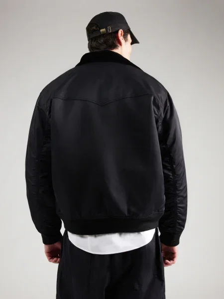 Dzseki Carhartt WIP Santa Fe Alumni Jacket UNISEX Black/ Scarlet S fekete