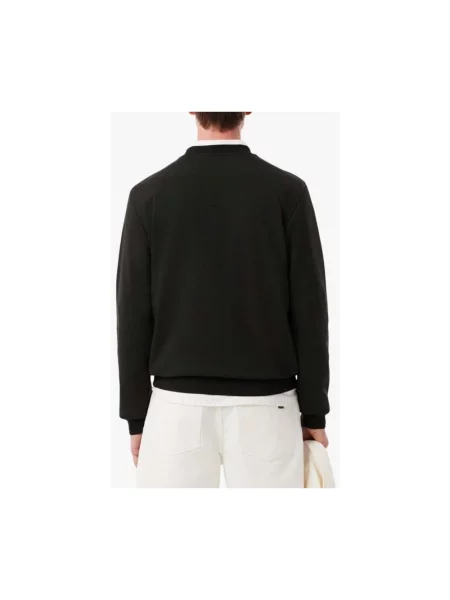 Bluza Lacoste z długim rękawem polarowa czarna