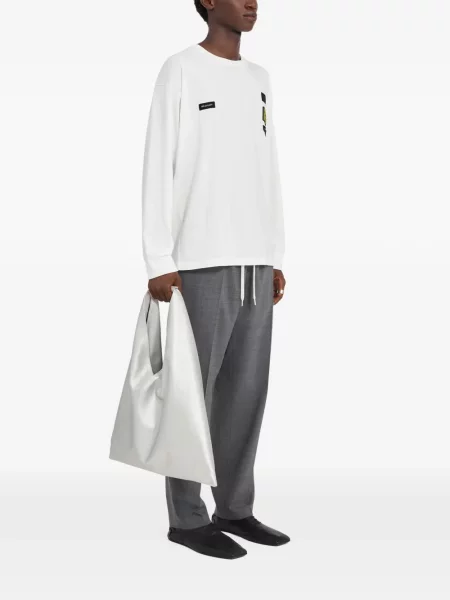 Tricou Mm6 Maison Margiela lung alb