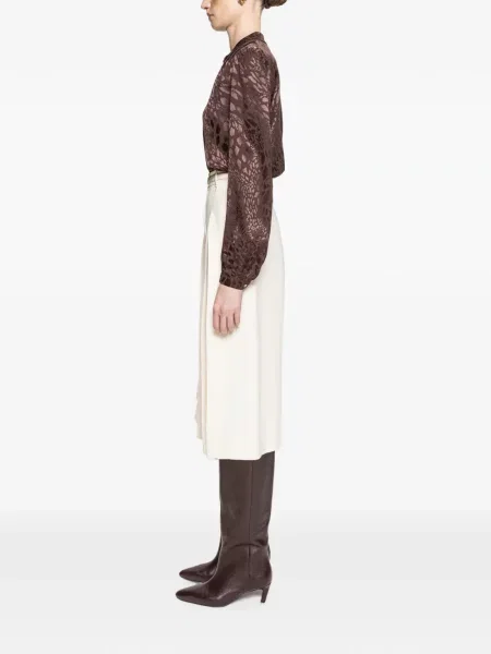 Top Nissa cu imagine cu model leopard maro