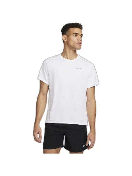 NIKE Funkčné tričko MILER strieborná biela
