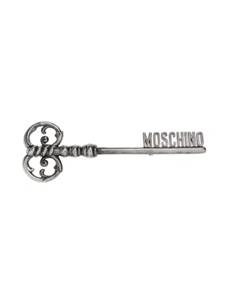Brosa Moschino argintiu