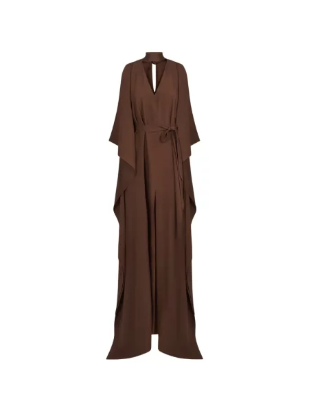 Cu centură rochie maxi Taller Marmo maro