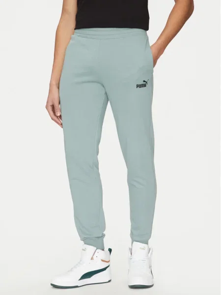 Puma Долнище анцуг Ess No. 1 Logo зелен