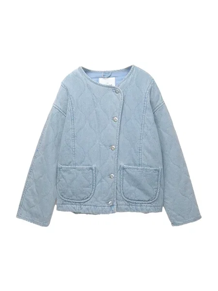 Pull&Bear Prechodná bunda svetlomodrá