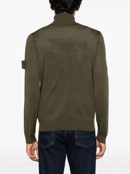 Pulover Stone Island cu strasuri verde