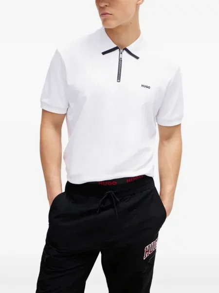 Polo Hugo alb