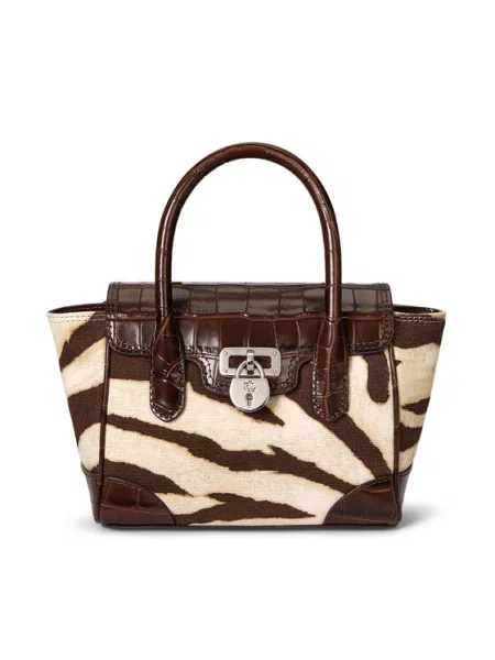 Ročna torba LAUREN RALPH LAUREN rjava