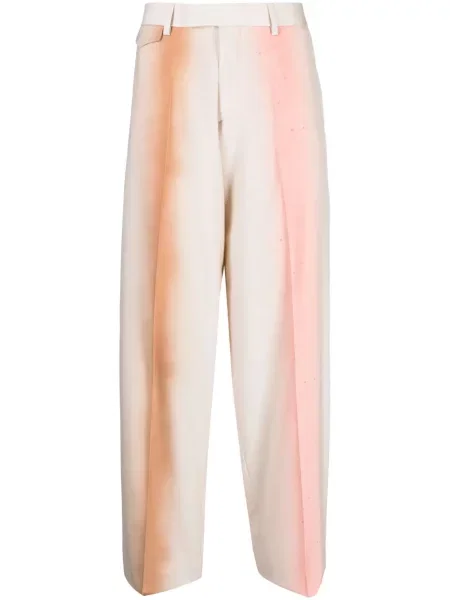 Pantaloni Paul Smith de lână maro