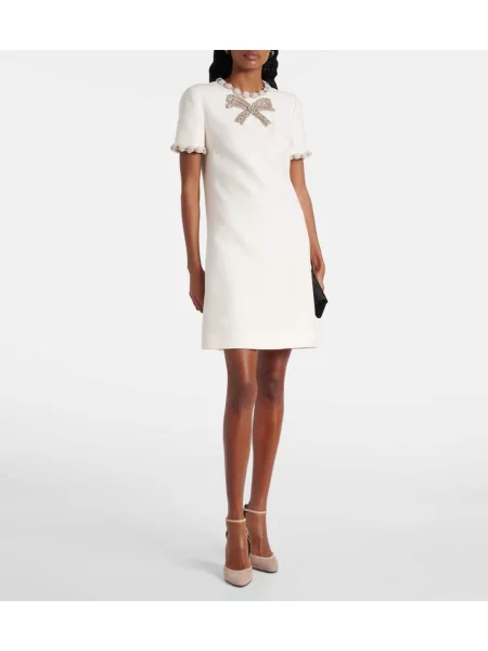 Rochie Valentino de lână alb