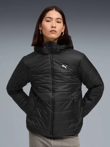 Демисезонная куртка Puma с капюшоном черная
