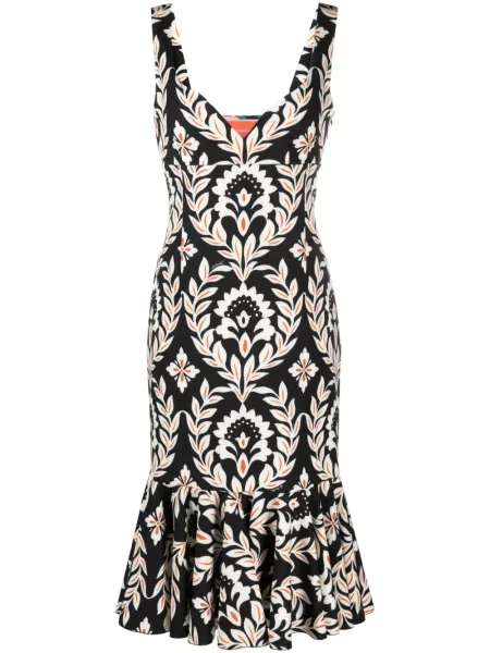 Sukienka midi La Doublej bez rękawów do kolan garniturowa czarna