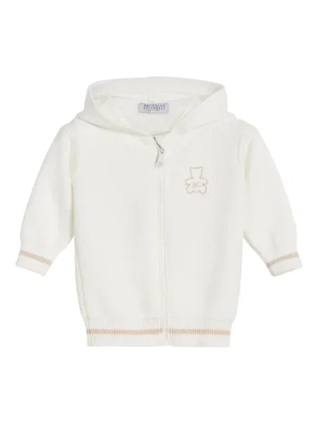 Bluza z kapturem dziecięca Brunello Cucinelli biała