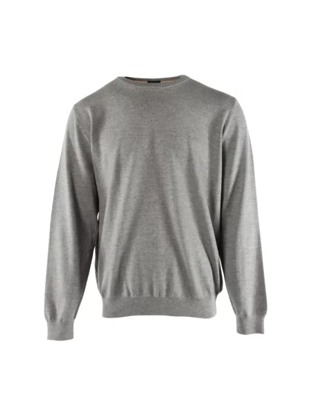 Sweter Hugo Boss wełniany szary