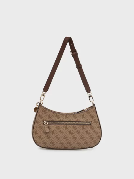 Сумка Guess з принтом бежева