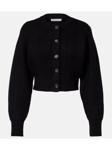 Cardigan Emilia Wickstead de lână negru