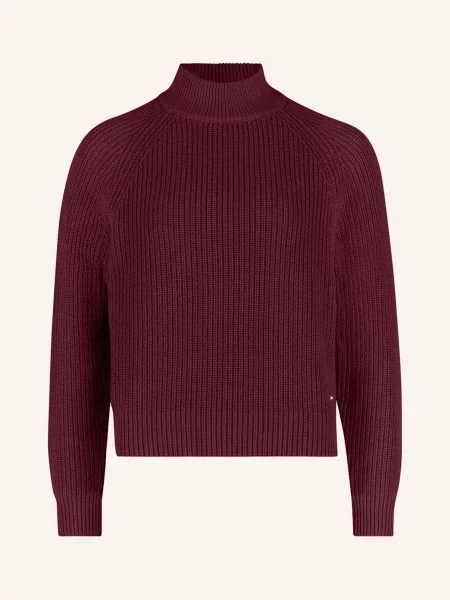 Betty&Co Sweter Z Dzianiny Z Ściągaczami rot