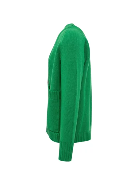 Cardigan Studio Nicholson cu decolteu în V verde