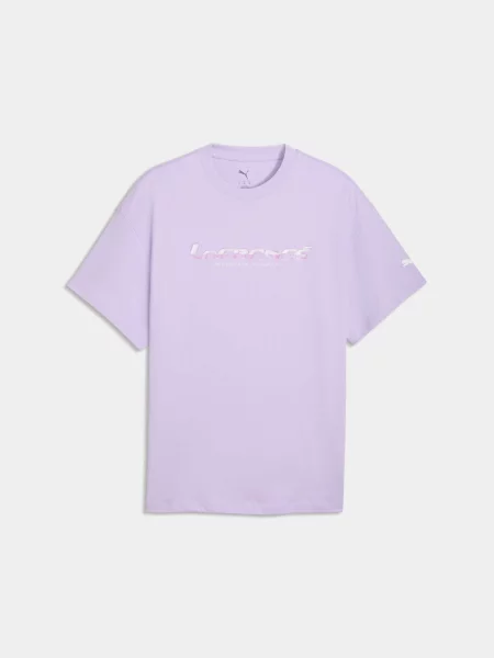 Футболка PUMA Lafrance Heem Tee I комбінований верх фіолетовий