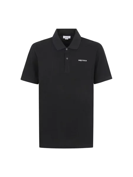 Koszulka polo Alexander Mcqueen z dżerseju czarna