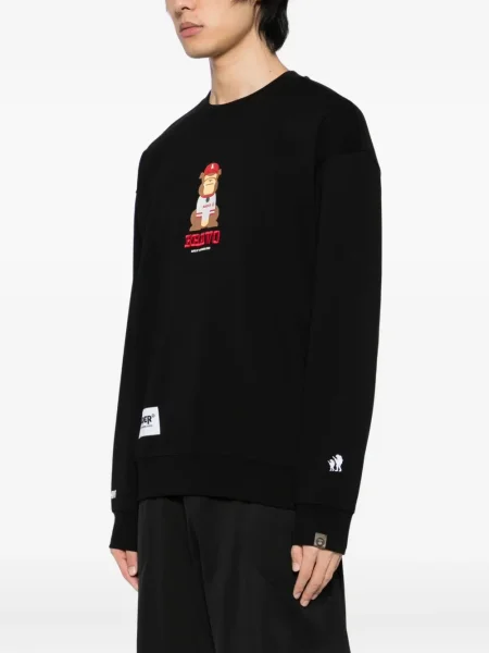 Hanorac Aape By A Bathing Ape cu broderie negru